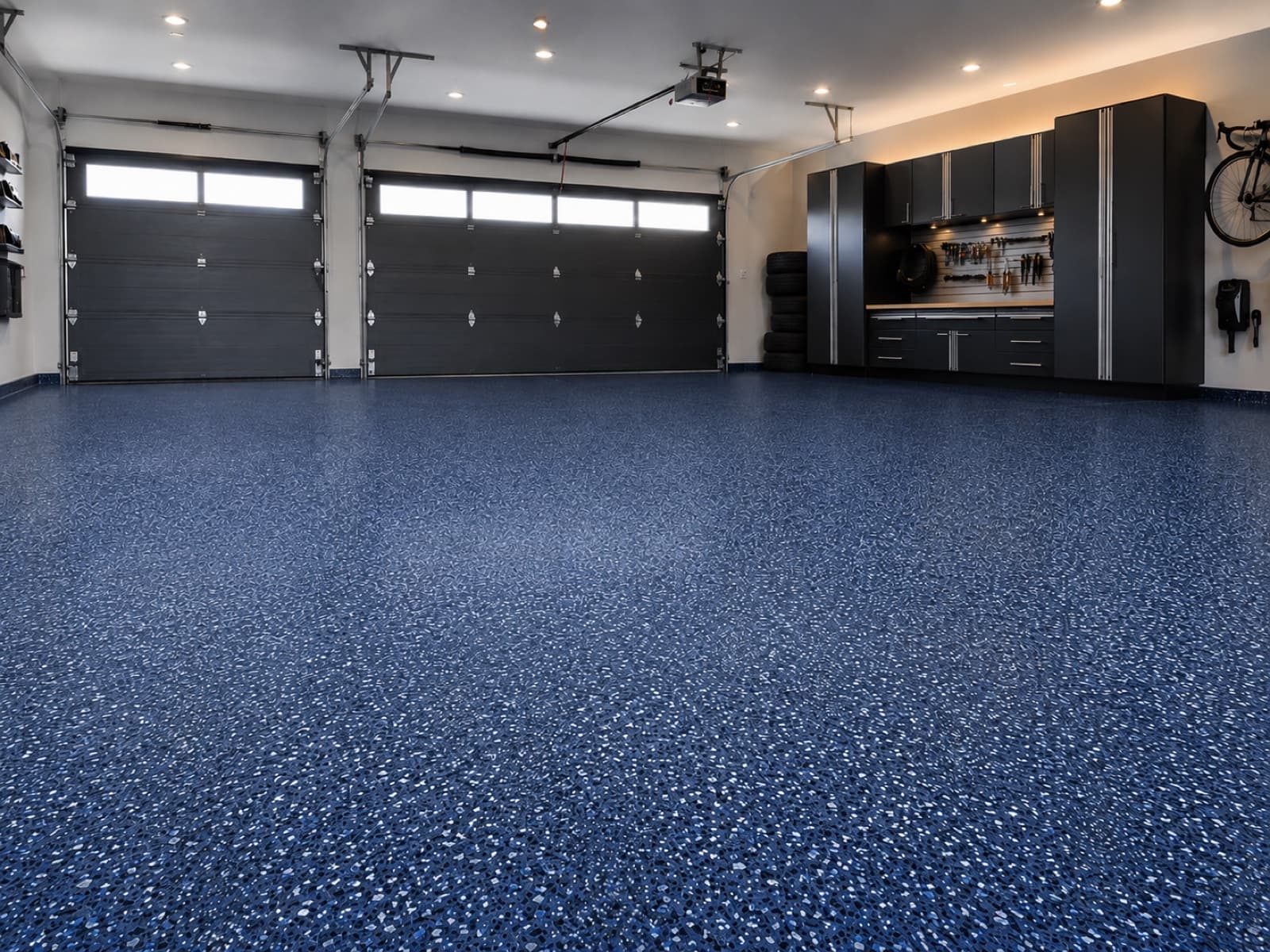 Blue Flake — Residential Garage
